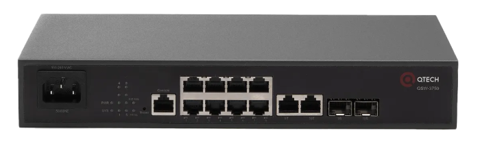 Коммутатор QTECH QSW-3750-10T-POE-AC